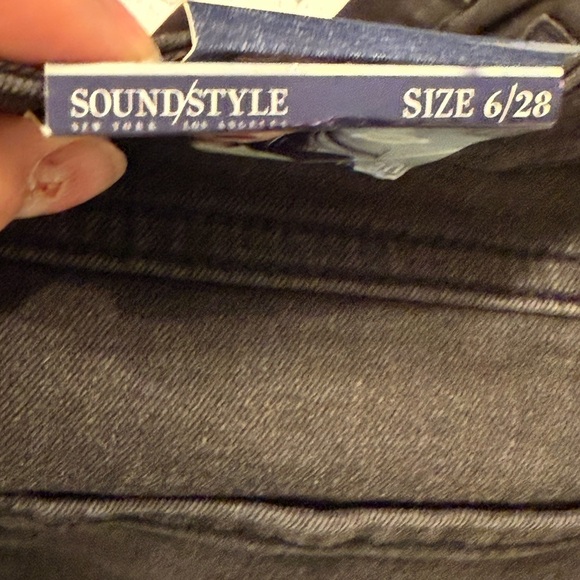 Sound/Style Jamie Ankle Skinny Slim & Sleek Jeans NWT Black 6 - Picture 11 of 12